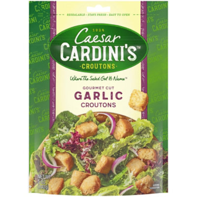 Cardinis Croutons Gourmet Cut Garlic - 5 Oz - Image 2