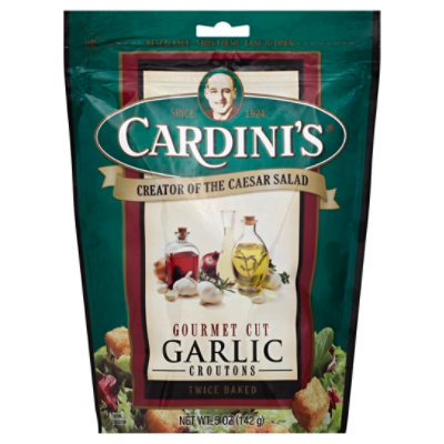 Cardinis Croutons Gourmet Cut Garlic - 5 Oz - Image 1