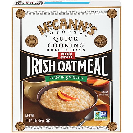 McCanns Oatmeal Irish Quick Cooking Rolled Oats - 16 Oz - Image 3