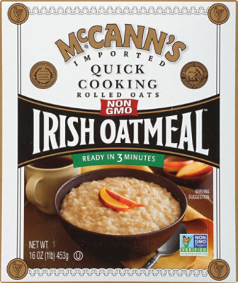 McCanns Oatmeal Irish Quick Cooking Rolled Oats - 16 Oz - Image 2