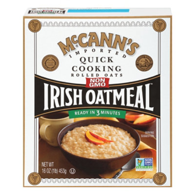 McCanns Oatmeal Irish Quick Cooking Rolled Oats - 16 Oz