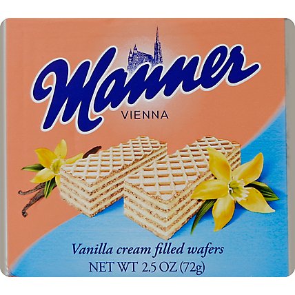 Manner Wafers Cream Filled Vanila - 2.54 Oz - Image 2