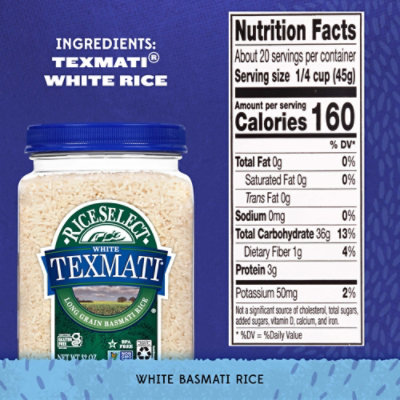 RiceSelect White Texmati Rice In Jar - 32 Oz - Image 6