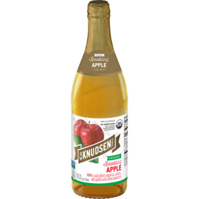 R.W. Knudsen Family Organic Sparkling Apple Non Alcoholic Juice - 25.4 Oz - Image 1