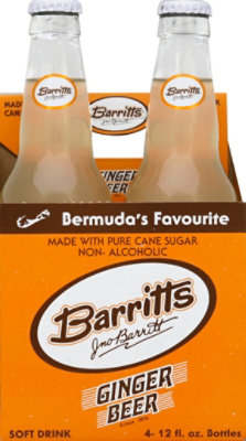 Barritts Soft Drink Ginger Beer - 4-12 Fl. Oz. - Image 2