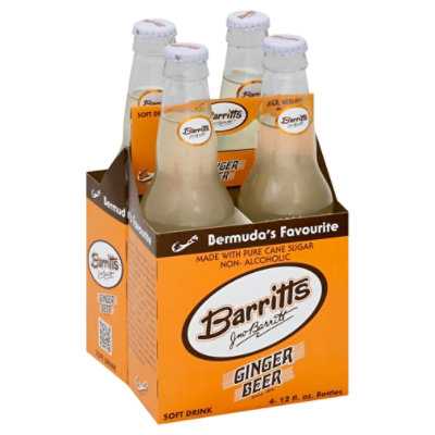 Barritts Soft Drink Ginger Beer - 4-12 Fl. Oz. - Image 1