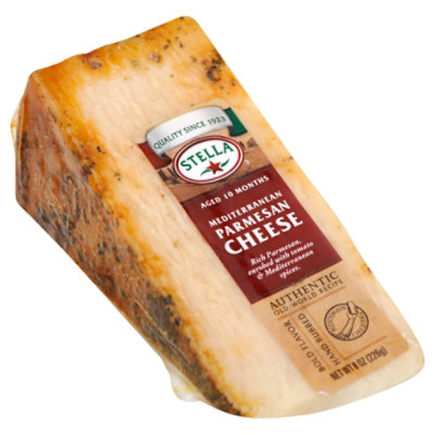 Stella Parmesan Mediterranean Rubbed Wedge - 8 Oz