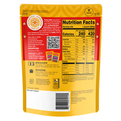Tasty Bite Organic Brown Rice Nutty Brown Rice - 8.8 Oz - Image 2