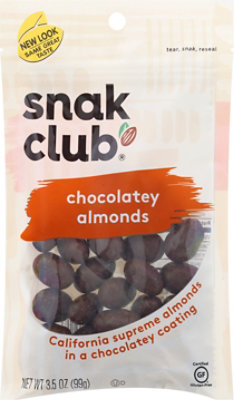 SnakClub Premium Pack Almonds Chocolate - 3.50 Oz - Image 2