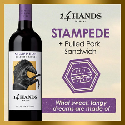 14 Hands Stampede Red Blend Wine Bottle - 750 Ml - Image 2