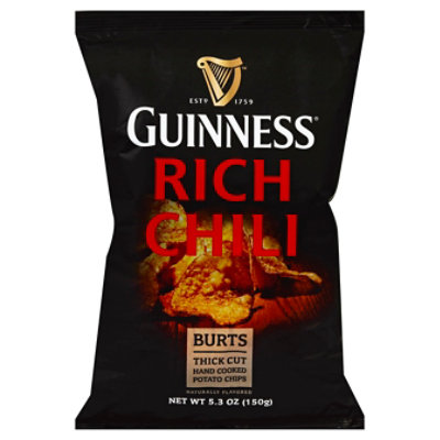 Burts Potato Chips Guinness Rich Chili - 5.3Oz