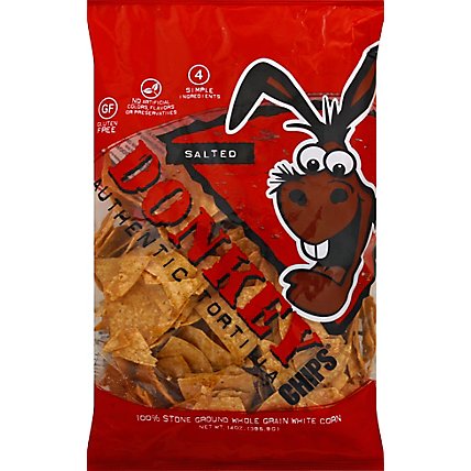 Donkey Chips Tortilla Authentic Salted - 14 Oz - Image 2