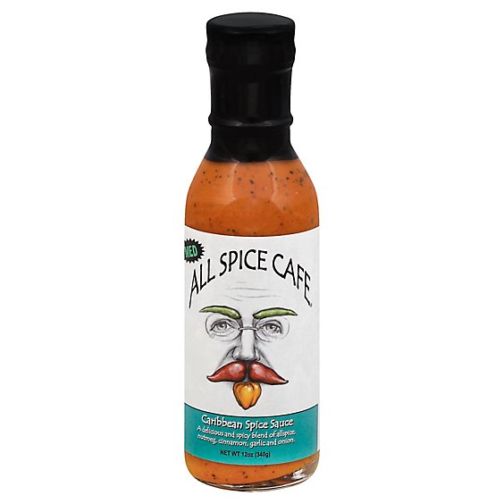 All Spice Cafe Sauce Caribbean Spice Mild - 12 Oz