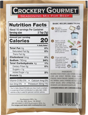 Crockery Gourmet Seasoning Mix for Beef - 2.5 Oz - Image 6