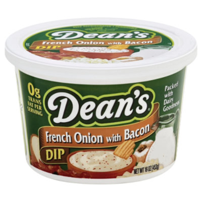 Deans Dip French Onion With Bacon - 16 Oz