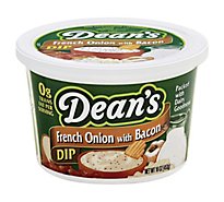 Deans Dip French Onion With Bacon - 16 Oz