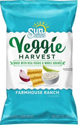 SunChips Veggie Harvest Snacks Veggie & Whole Grain Farmhouse Ranch - 7 Oz - Image 2