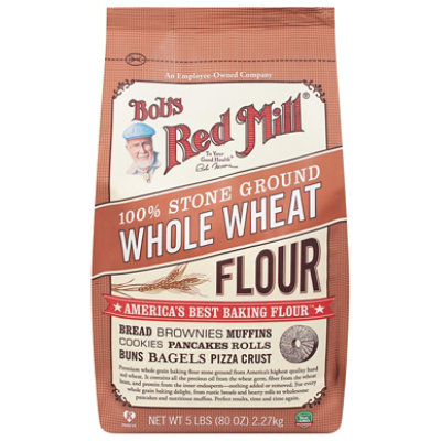 Bob's Red Mill Whole Wheat Stone Ground Flour - 5 Lb - Image 2