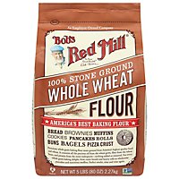 Bob's Red Mill Whole Wheat Stone Ground Flour - 5 Lb - Image 1