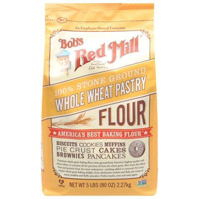 Bobs Red Mill Flour Whole Wheat Pastry Stone Ground - 5 Lb - Image 3