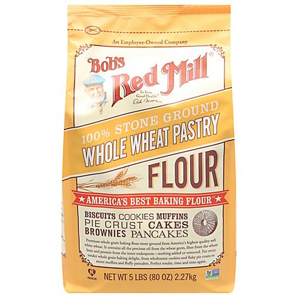Bobs Red Mill Flour Whole Wheat Pastry Stone Ground - 5 Lb - Image 2