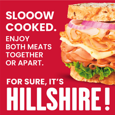 Hillshire Farm Ultra Thin Sliced Lunchmeat Oven Roasted Turkey Breast & Honey Ham - 16 Oz - Image 2