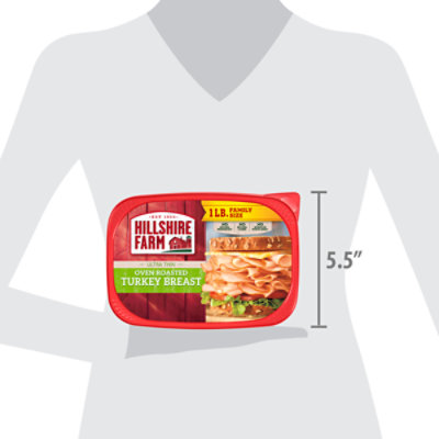 Hillshire Farm Ultra Thin Sliced Oven Roasted Turkey Breast Lunchmeat Family Size - 16 oz - Image 3