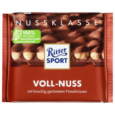 Ritter Sport Milk Chocolate with Whole Hazelnuts - 3.5 Oz