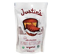 Justins Peanut Butter Cups Organic Milk Chocolate Mini - 4.7 Oz