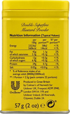 Colmans Mustard Powder Double Superfine Original English - 2 Oz - Image 5
