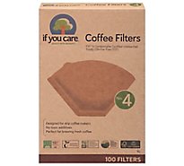 If You Care Coffee Filters Quality With Integrity No. 4 Size - 100 Count