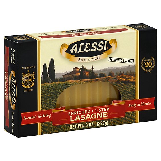 Alessi Enriched 1 Step Lasagne Pasta - 8 Oz