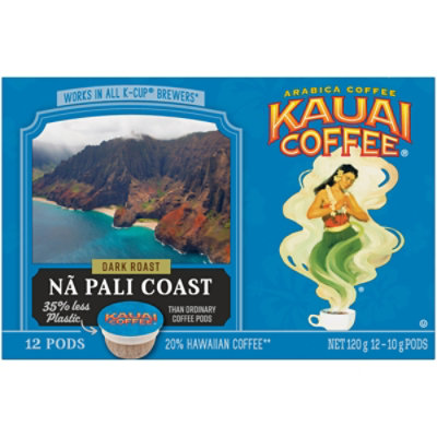 Kauai Coffee Coffee Arabica K-Cups Dark Roast Na Pali Coast - 12-0.35 Oz - Image 2