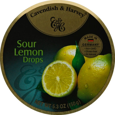 Cavendish & Harvey Drops Sour Lemon Can - 5.3 Oz - Image 1
