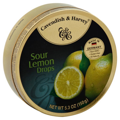 Cavendish & Harvey Drops Sour Lemon Can - 5.3 Oz - Image 1