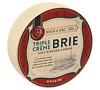 Joan of Arc Cheese Soft Ripened Brie Triple Creme - 8 Oz