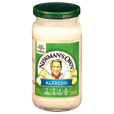 Newmans Own Pasta Sauce Alfredo - 15 Oz