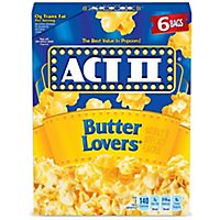 Act II Butter Lovers Microwave Popcorn - 6-2.75 Oz - Image 2