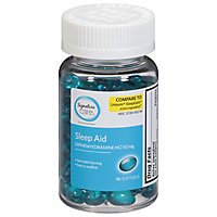 Signature Care Nighttime Sleep Aid Diphenhydramine HCl 50mg Maximum Strength Softgel - 96 Count - Image 2