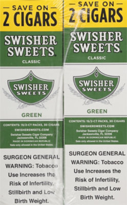 Swisher Sweets Cigarillos Green - 2 Package - Image 3