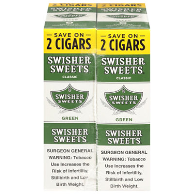 Swisher Sweets Cigarillos Green - 2 Package - Image 1