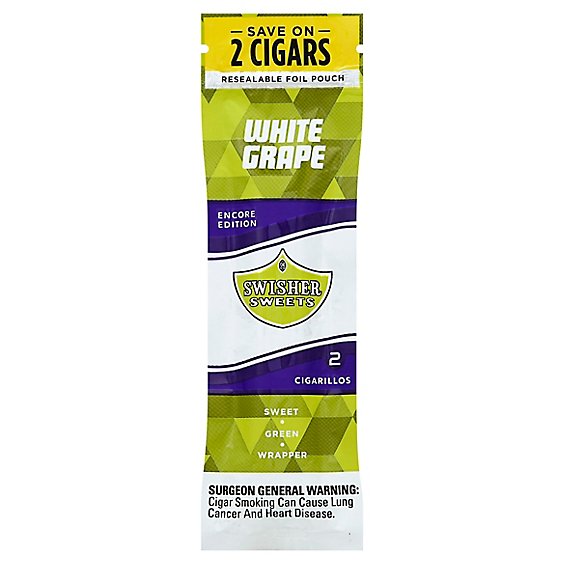 Swisher Sweets Cigarillos White Grape - 2 Package