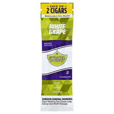 Swisher Sweets Cigarillos White Grape - 2 Package - jewelosco