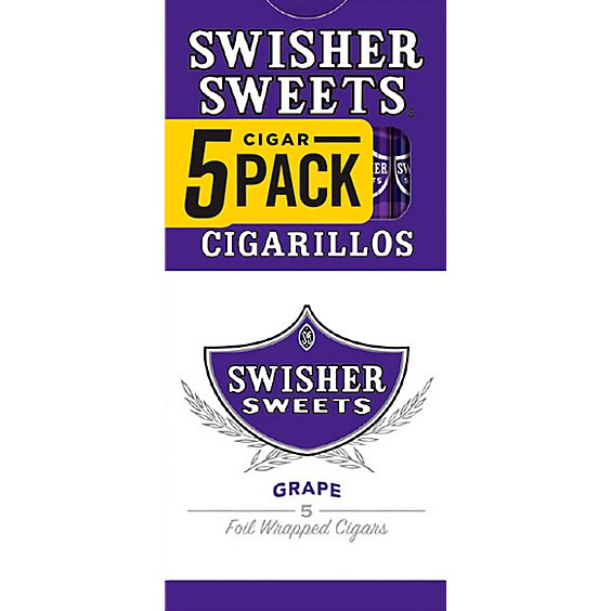 Swisher Sweets Cigarillos Grape - 5 Count