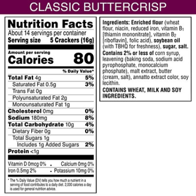 Toasteds Crackers Classic Buttercrisp Party Snacks - 8 Oz - Image 6