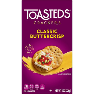 Toasteds Crackers Classic Buttercrisp Party Snacks - 8 Oz - Image 7