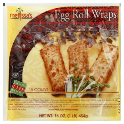 01220 Egg Roll Wraps - Wing's Food Products