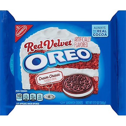 OREO Cookies Sandwich Red Velvet - 12.2 Oz - Image 2