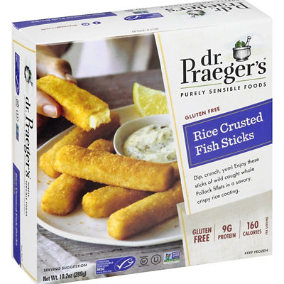 Dr Praegers Sensible Foods Fish Sticks Rice Crusted Gluten Free - 10.9 Oz - Image 4