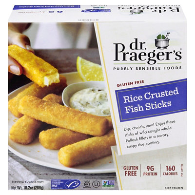 Dr Praegers Sensible Foods Fish Sticks Rice Crusted Gluten Free - 10.9 Oz - Image 5